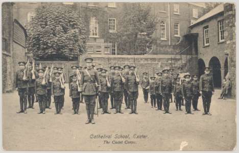 Exeter Cathedral School cadet force c.1910?