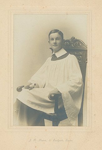 Exeter Cathedral Chorister 1916