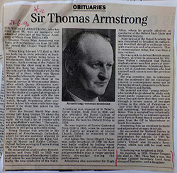 Thomas Armstrong obituary