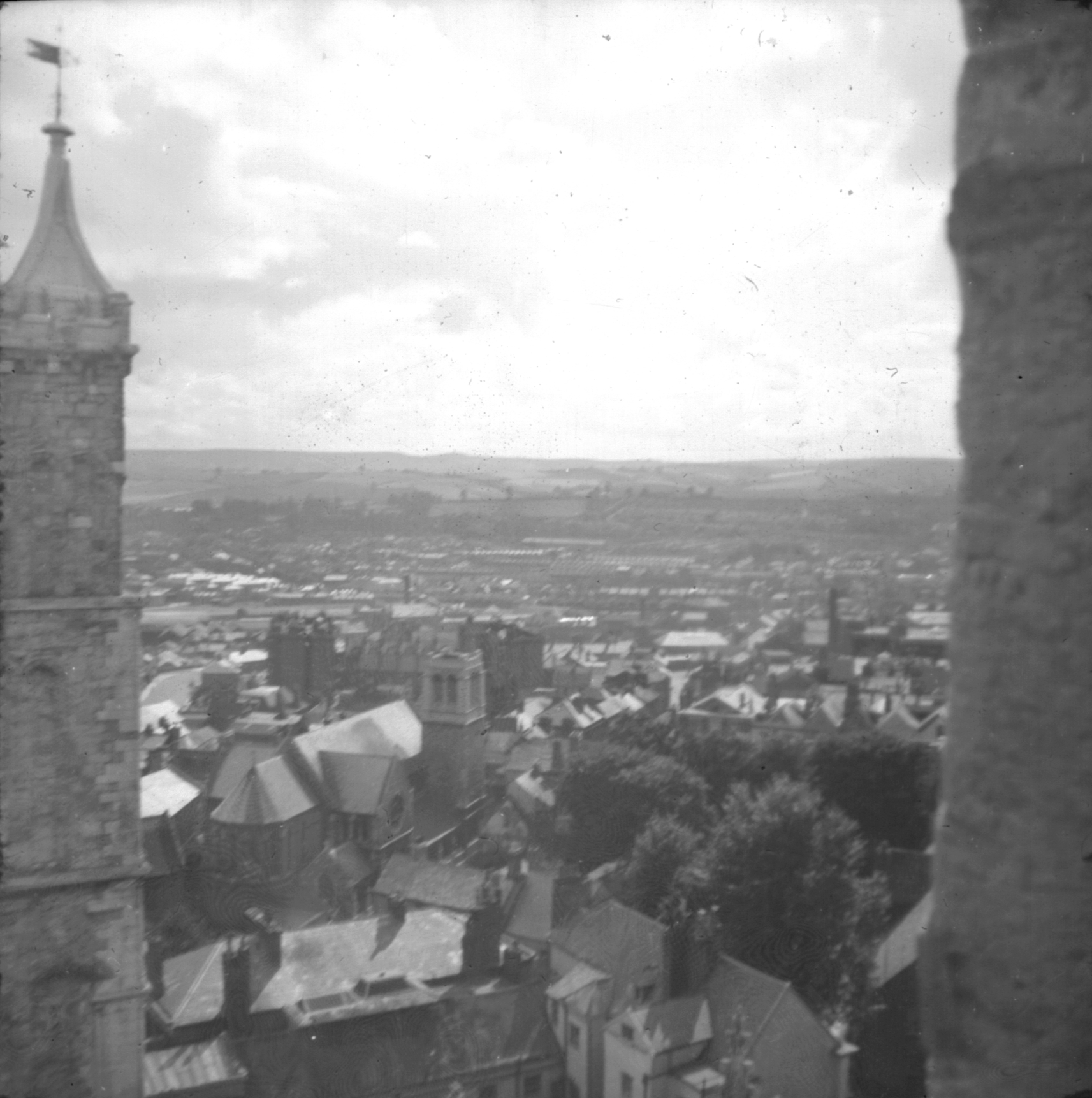 South South West view from North tower. Aug[ust] 1941.