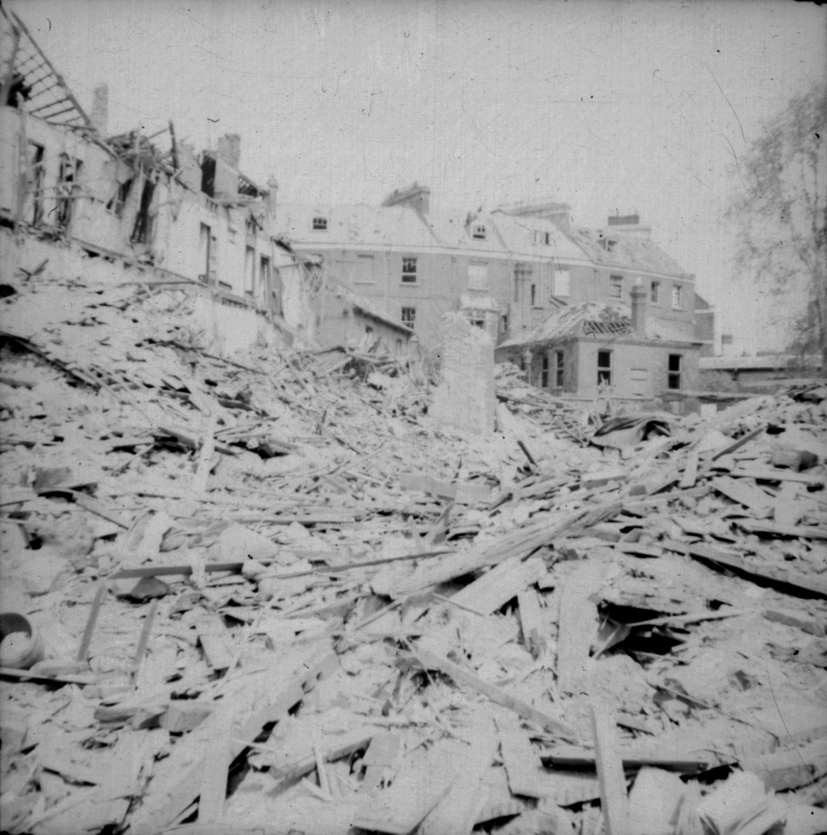 Remains of school from Lodge Drive. May 1942