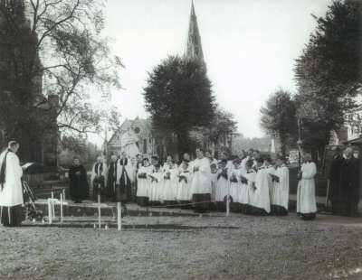 Exeter Cathedral Choir field of remembrance