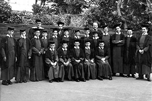 In the playground of the Chantry, Exeter Cathedral School 1950s