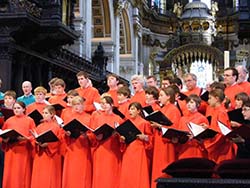 Exeter and Salisbury choirs at St Paul's Cathedral