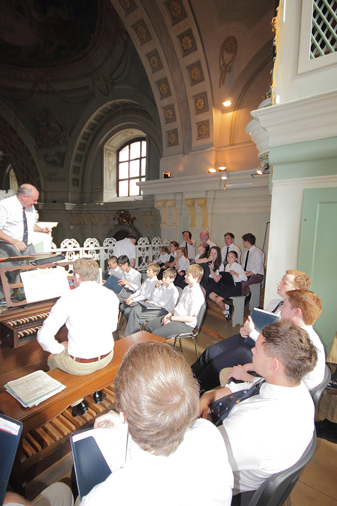 Service and concert, Schubert Church, Vienna