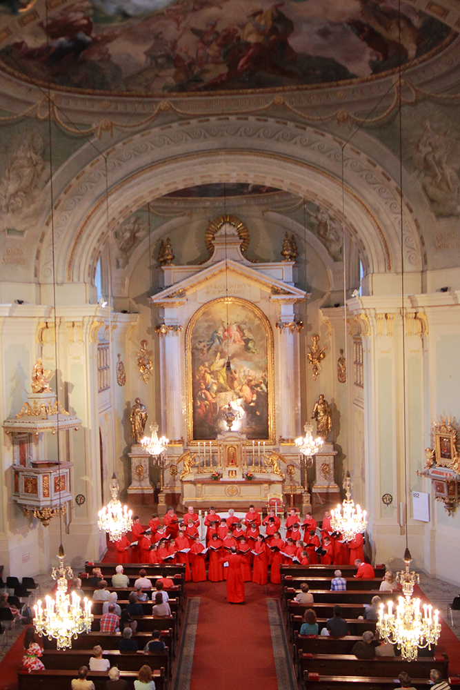Service and concert, Schubert Church, Vienna