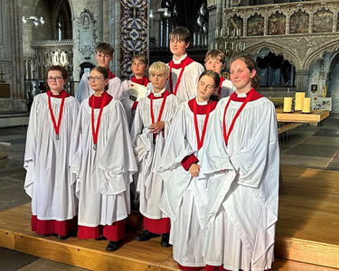 Exeter Cathedral, choir leavers, 2023