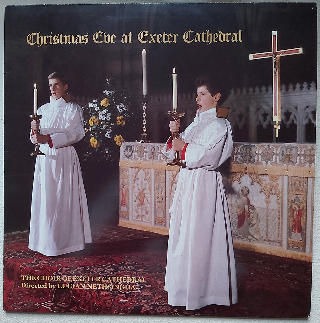 Exeter Cathedral Choir - Christmas LP front sleeve