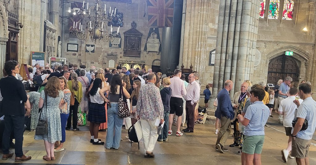Exeter Cathedral Valedictory - reception after service